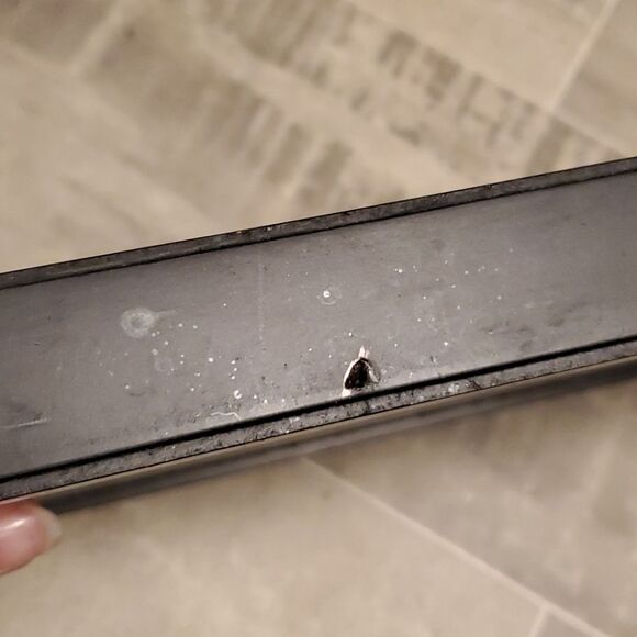 Heavy Glass Wooden w/Copper Handle Tray - Picture 6 of 7